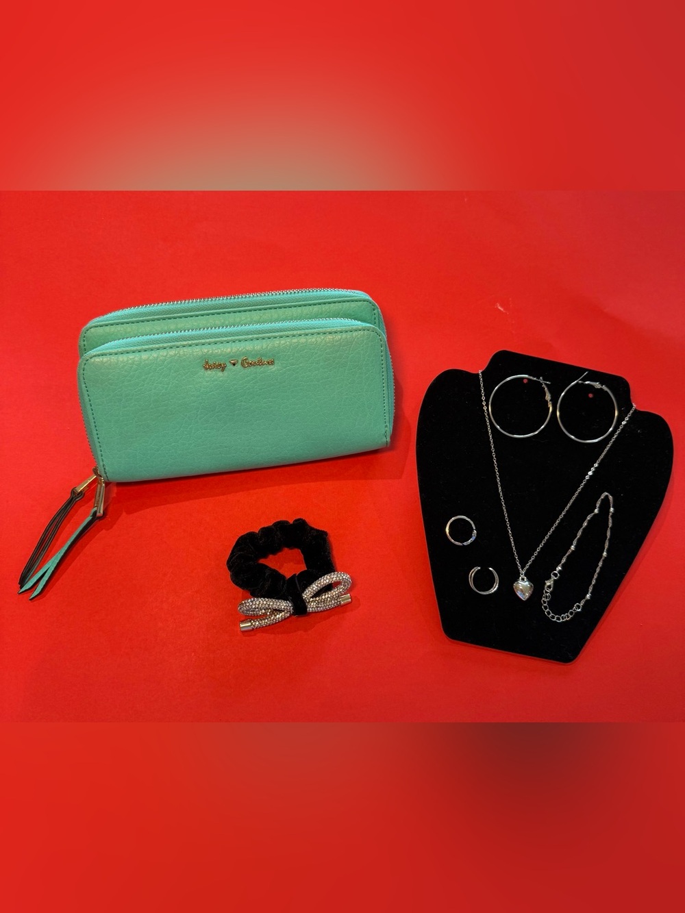 Juicy couture Mint Double-Zip Walletand accessories